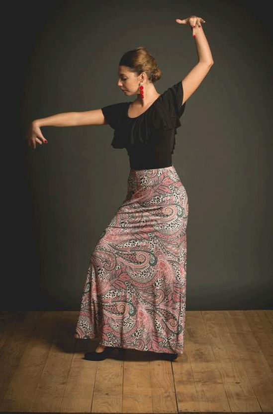 Flamenco Dance Skirt Atazar. Davedans